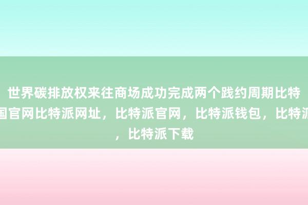 世界碳排放权来往商场成功完成两个践约周期比特派中国官网比特派网址，比特派官网，比特派钱包，比特派下载