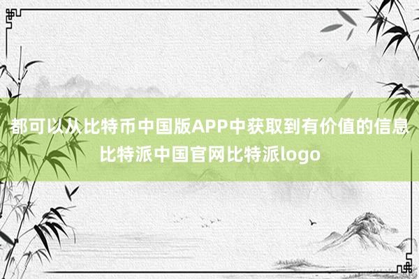 都可以从比特币中国版APP中获取到有价值的信息比特派中国官网比特派logo