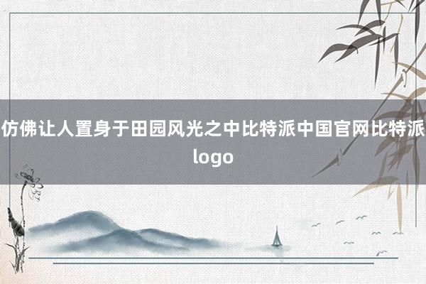 仿佛让人置身于田园风光之中比特派中国官网比特派logo