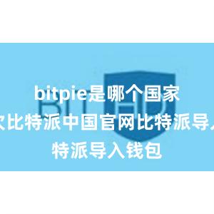 bitpie是哪个国家的其次比特派中国官网比特派导入钱包